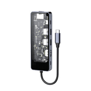 airsky hc 87 10 in 1 usb c docking station – 4k hdmi, rj45 gigabit, sd/tf, 100w pd
