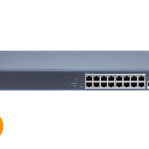 hikvision 16 port gigabit poe smart managed switch ds 3e1518p ei v2 – 1 uplink + 1 sfp, 230w