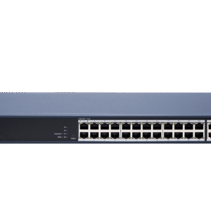 hikvision 24 port gigabit poe smart managed switch ds 3e1528p ei/m – 2 uplink + 2 sfp, 370w