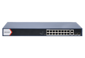 Hikvision 16-Port Gigabit PoE Smart Managed Switch DS-3E1520P-EI/M – 2 Uplink + 2 SFP, 230W