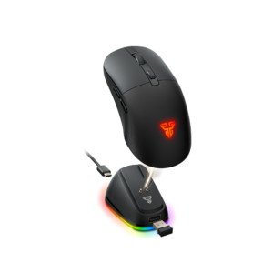 fantech kanata wg9rd tri mode wireless gaming mouse – 12000 dpi, bt 5.4, rgb charging dock, 70h battery