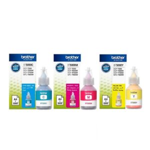 Brother BT5000 Original Ink Bottle (Cyan / Magenta / Yellow) – 5,000 Pages