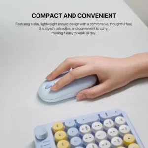 fantech go mochi 101 wk899 wireless keyboard & mouse combo – tri mode, full size