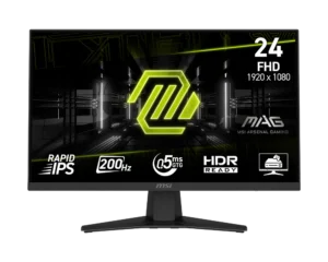 MSI MAG 244F 24″ FHD Rapid IPS Gaming Monitor – 200Hz, 0.5ms